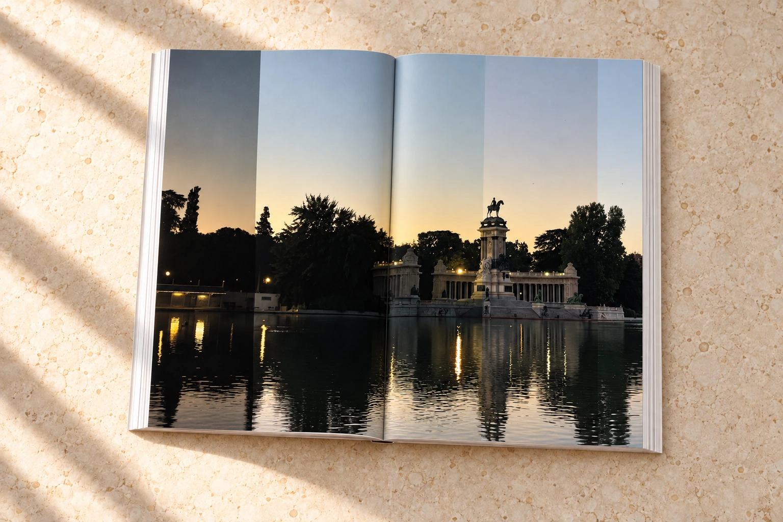 El amanecer del Retiro a doble página en SOLANERA